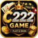 C222 Game icon featuring a gold casino-style logo with poker cards, chips, crown, and dice for Android users in Pakistan.