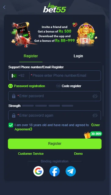 Bet555 Login