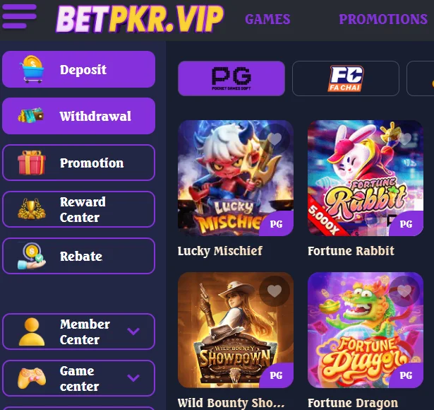 Betpkr Games