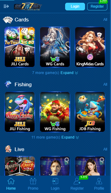 SK777 Game Login