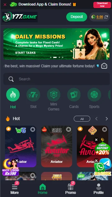 Y77 Games platform